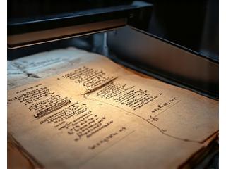 Digitale scanner met een historisch manuscript